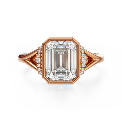 The Bezel Serendipity Ring | Emerald Cut
