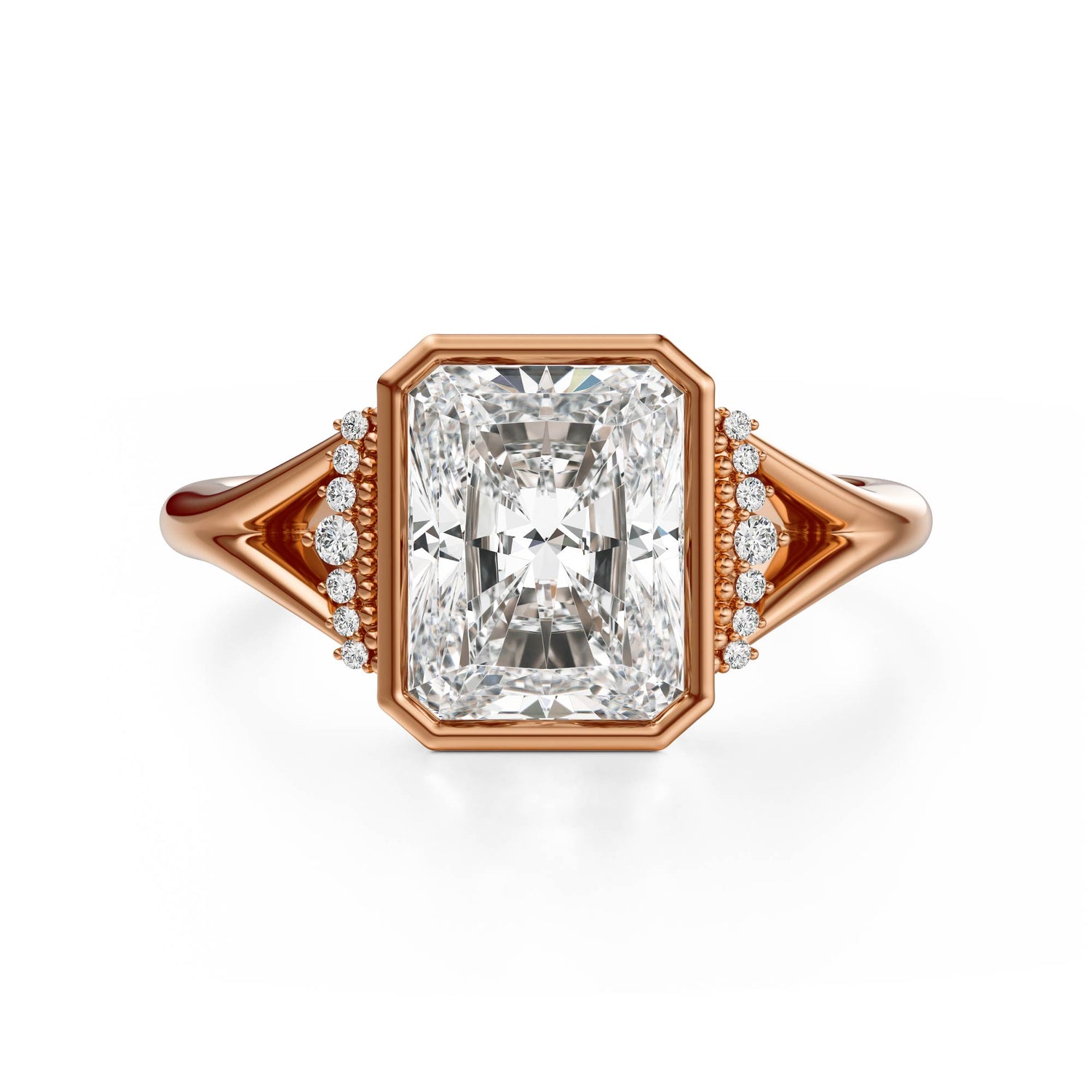 The Bezel Serendipity Ring | Radiant | Setting Only