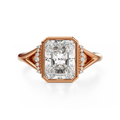 The Bezel Serendipity Ring | Radiant | Setting Only