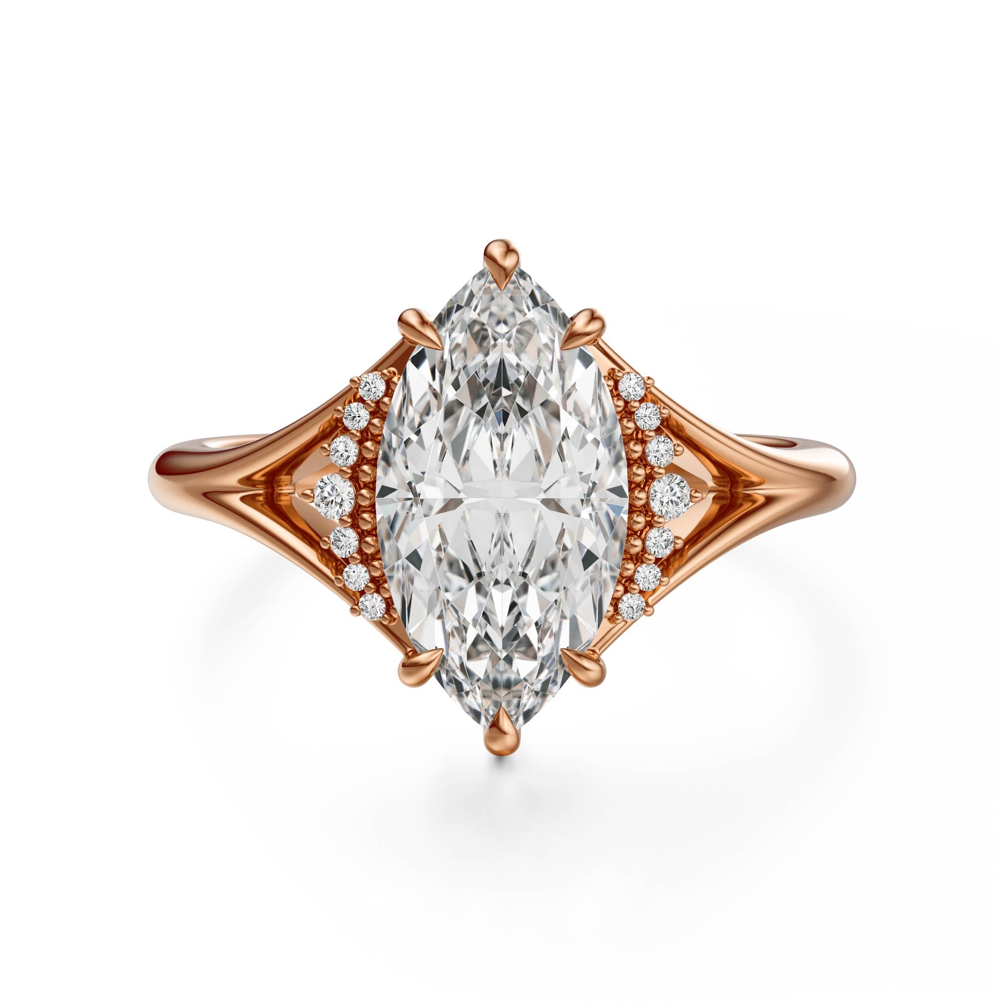 The Serendipity Ring | Marquise | Setting Only - Lavender Creek Gems 
