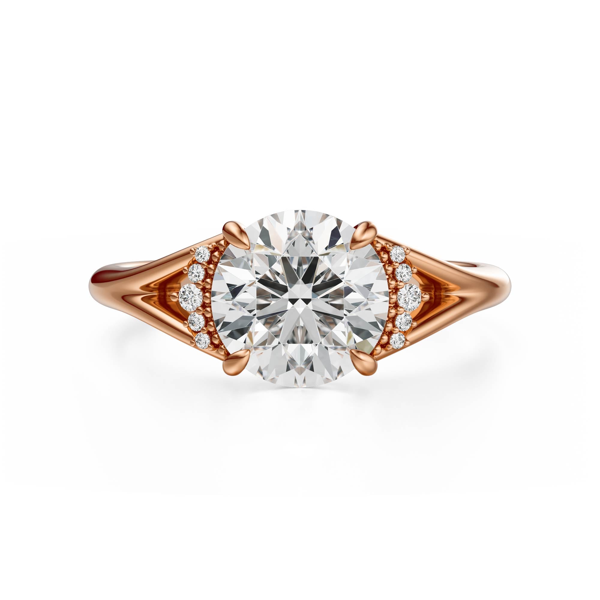 The Serendipity Ring | Round | Setting Only - Lavender Creek Gems 