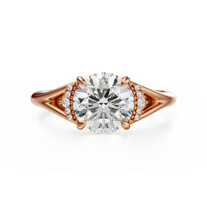 The Serendipity Ring | Round | Setting Only - Lavender Creek Gems 
