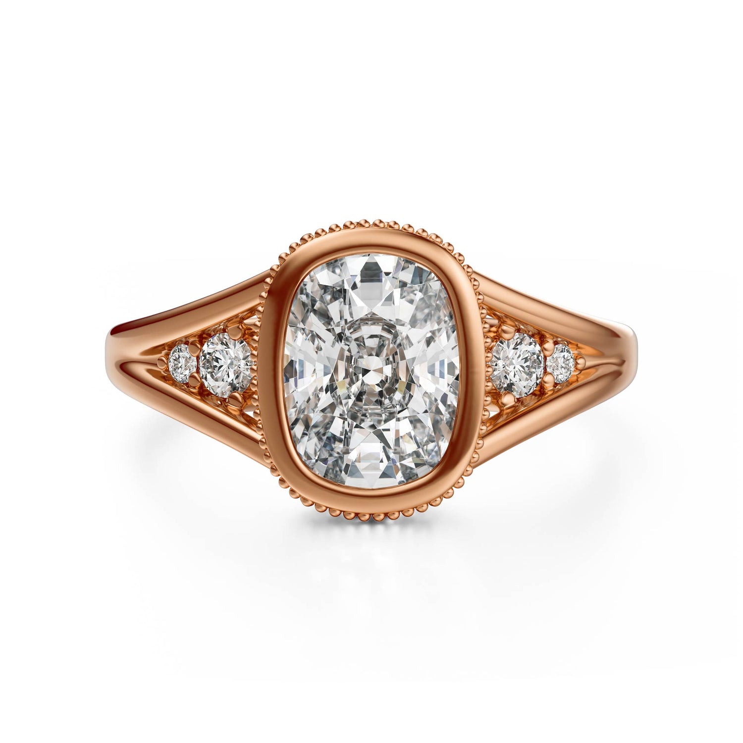The Sitara Ring | Elongated Cushion - Lavender Creek Gems 