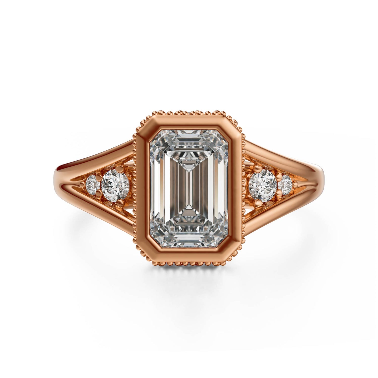 The Sitara Ring | Emerald Cut - Lavender Creek Gems 