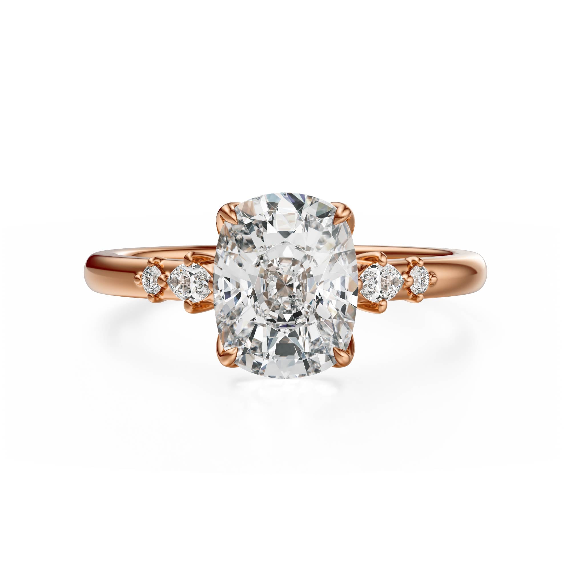 The Skye Ring | Elongated Cushion | Setting Only - Lavender Creek Gems 