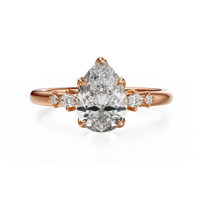 The Skye Ring | Pear | Setting Only - Lavender Creek Gems 