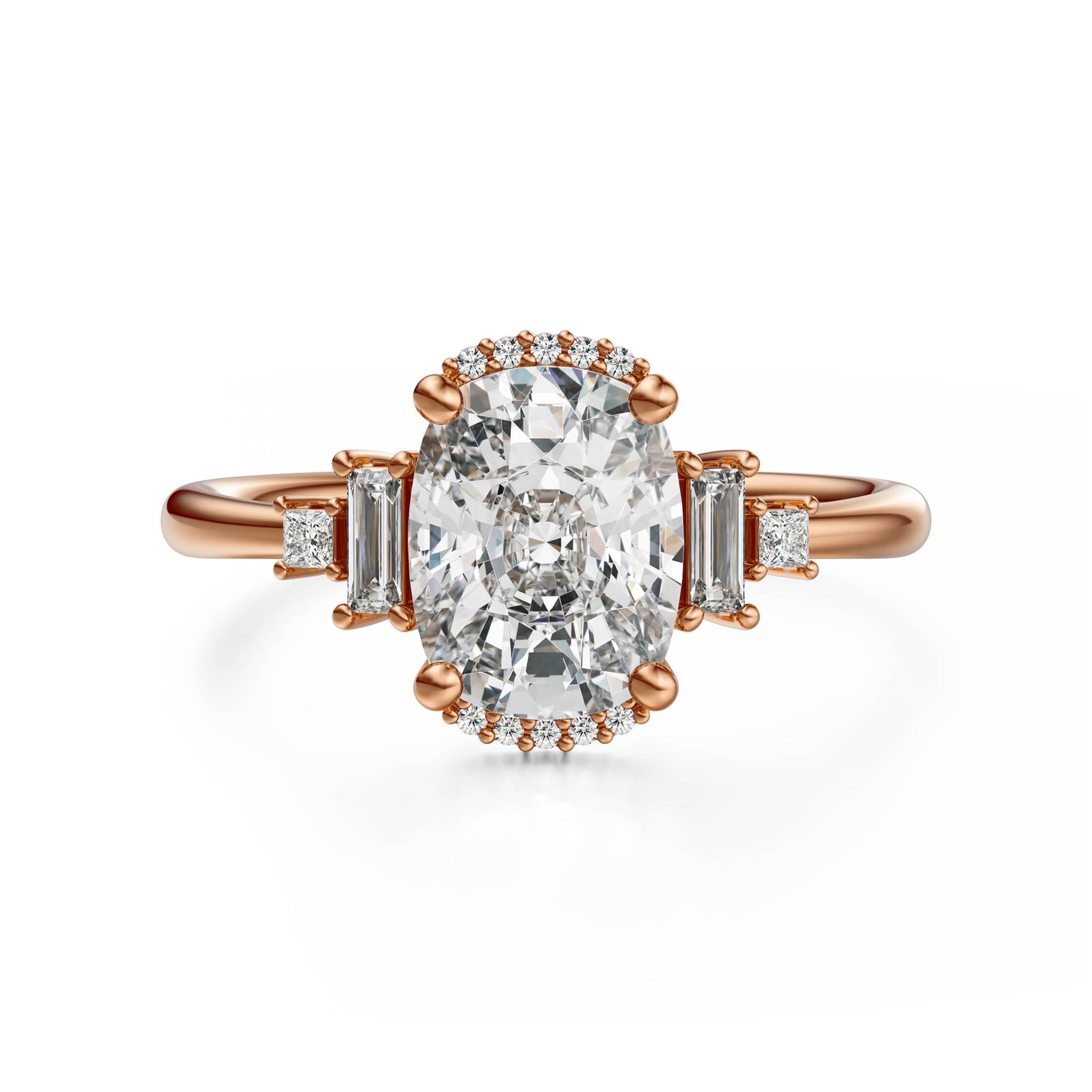 The Sura Ring | Elongated Cushion | Setting Only