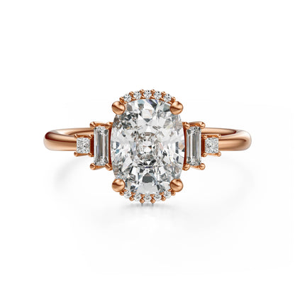 The Sura Ring | Elongated Cushion | Setting Only