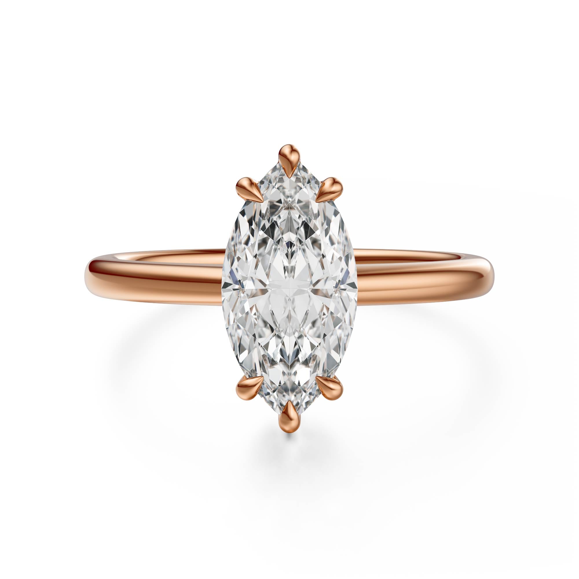 The Thalassa Ring | Marquise | Setting Only - Lavender Creek Gems 