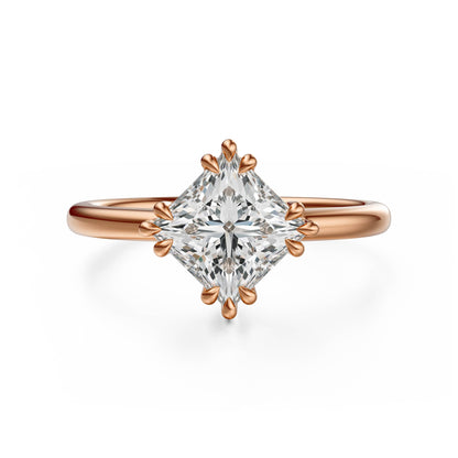 The Thalassa Ring | Princess | Setting Only - Lavender Creek Gems 