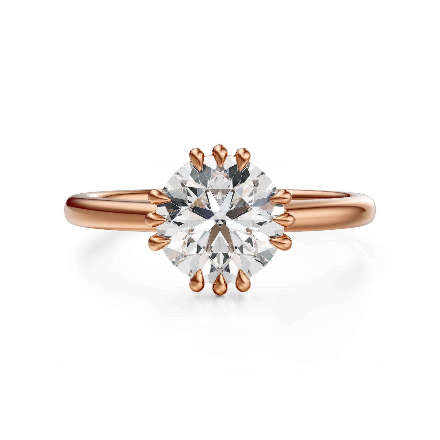 The Thalassa Ring | Round | Setting Only - Lavender Creek Gems 