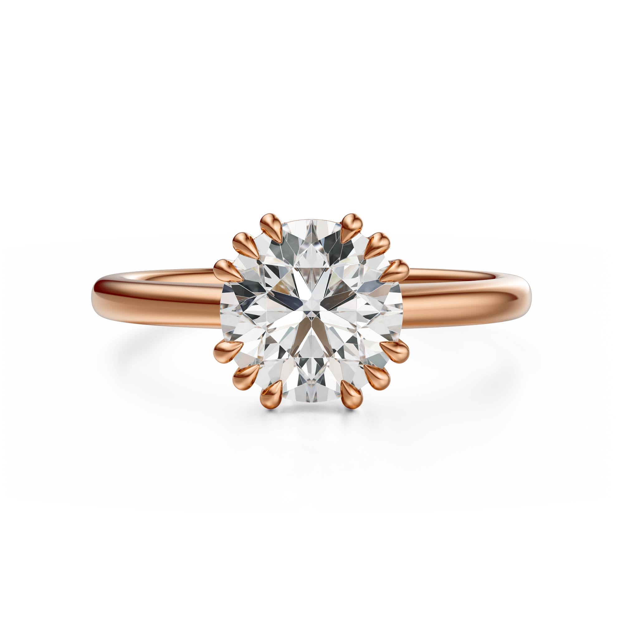 The Thalassa Ring | Round | Setting Only - Lavender Creek Gems 
