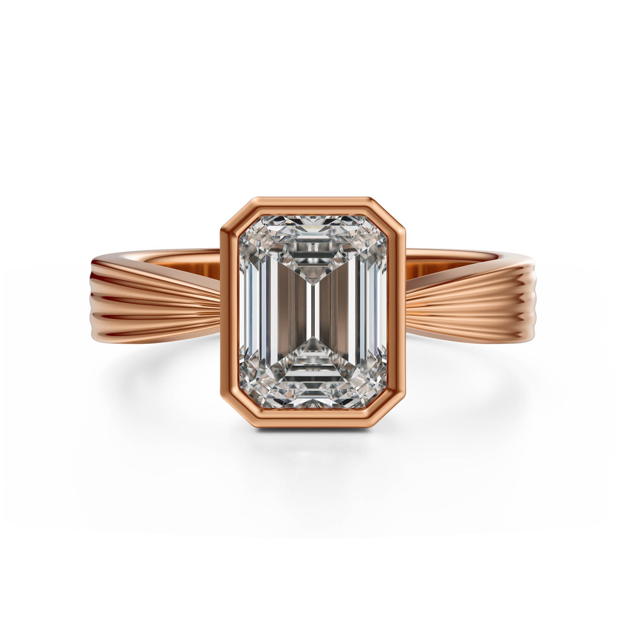 The Veil Ring | Emerald Cut - Lavender Creek Gems 