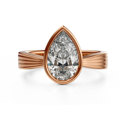 The Veil Ring | Pear - Lavender Creek Gems 