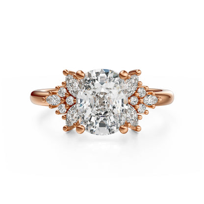 The Veraine Ring | Elongated Cushion | Setting Only