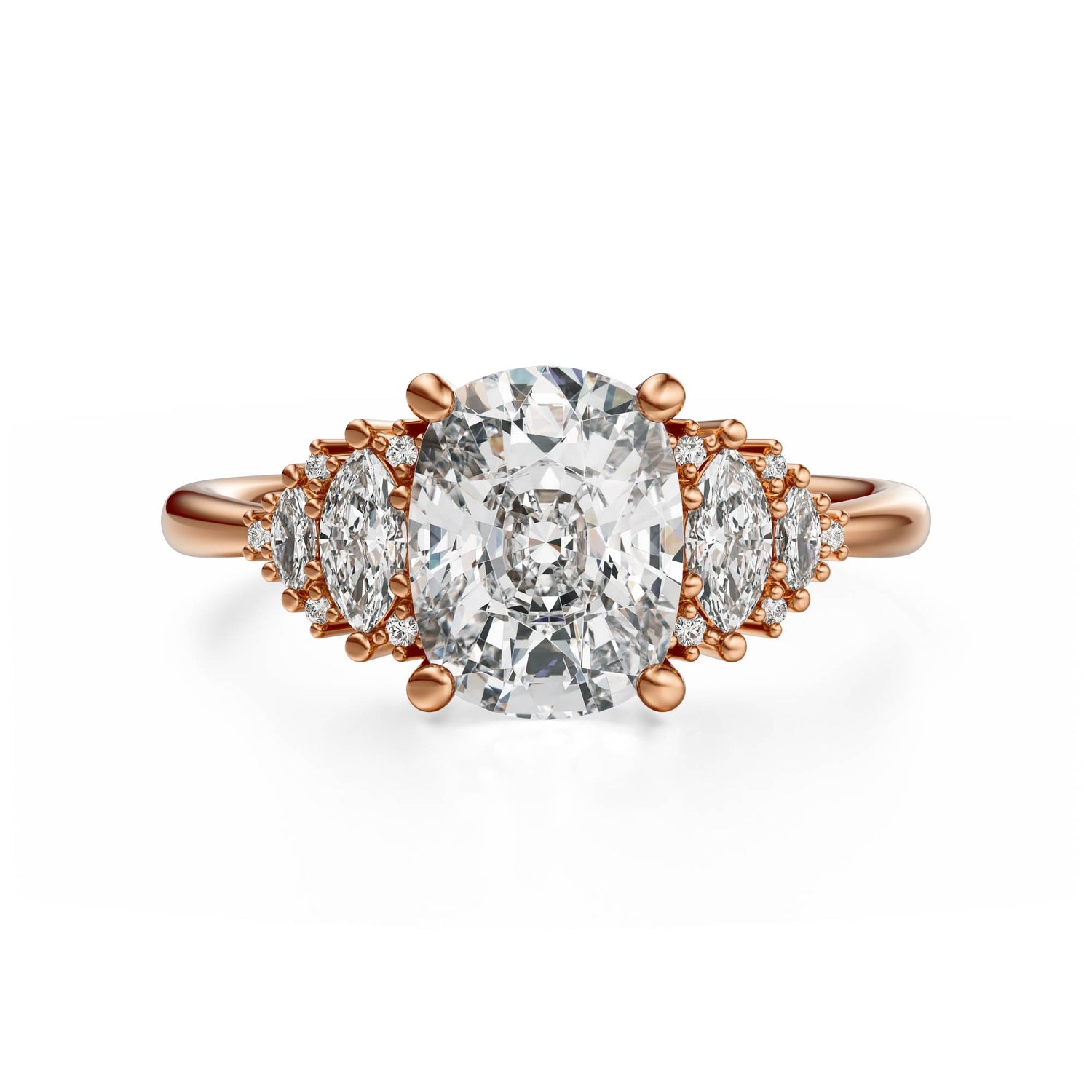 The Vivienne Ring | Elongated Cushion
