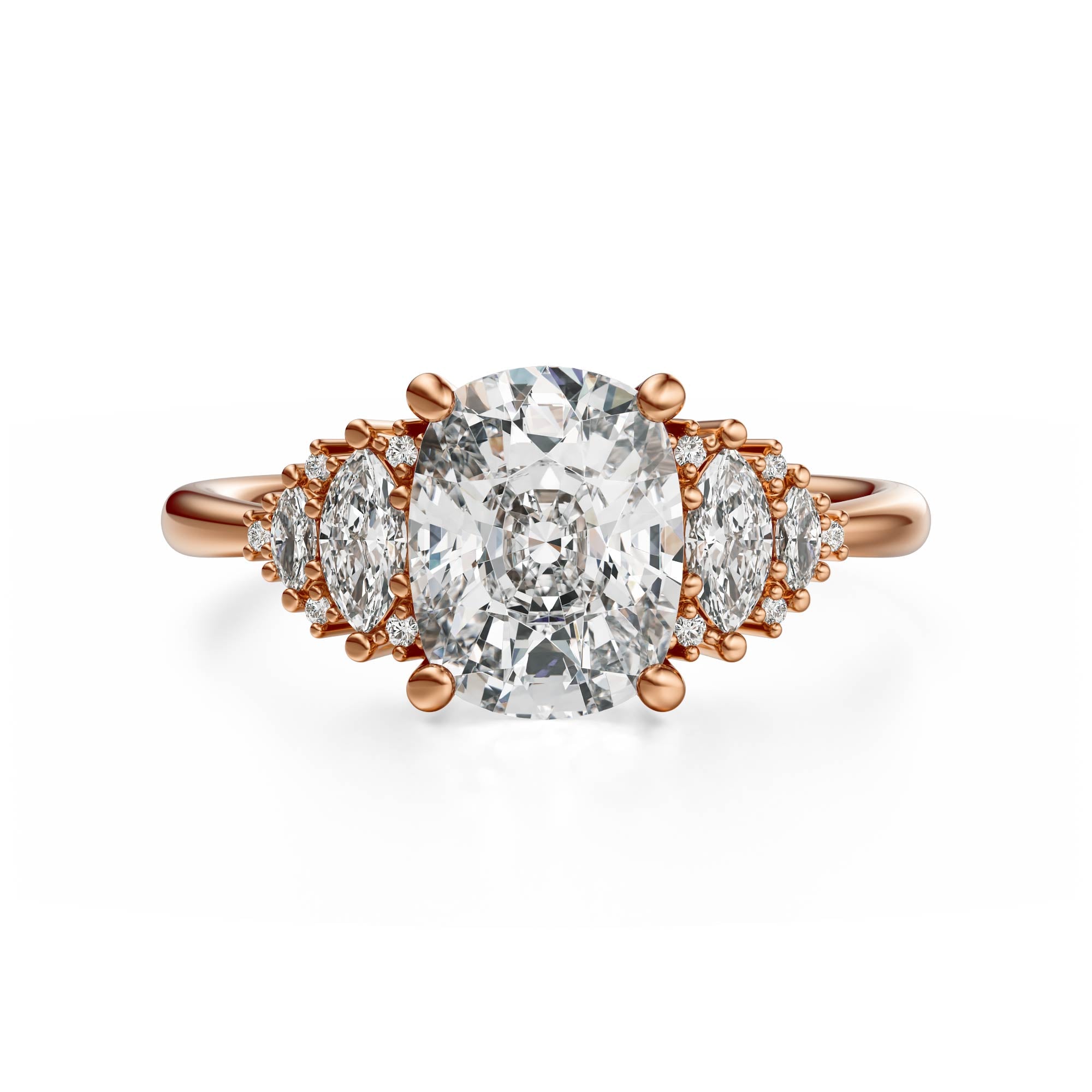 The Vivienne Ring | Elongated Cushion