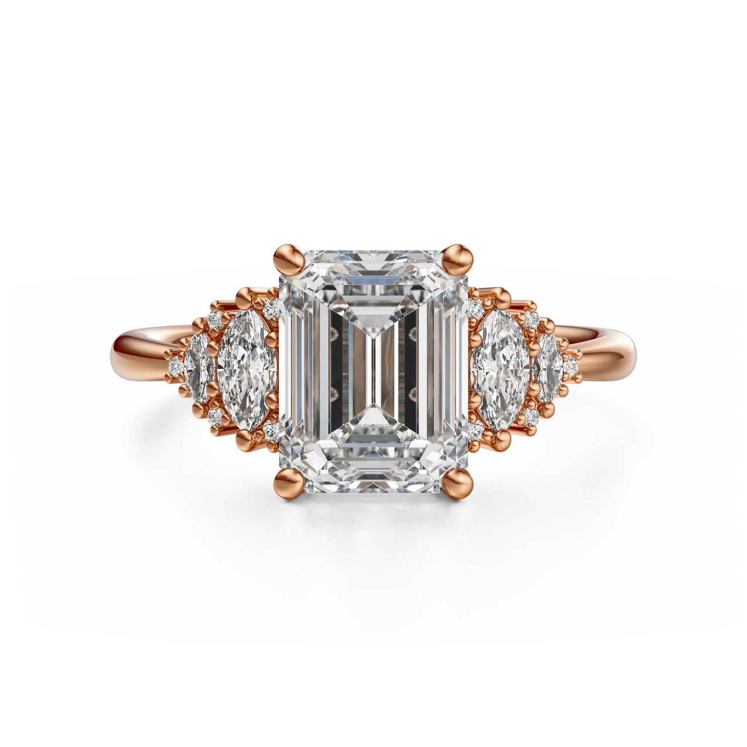 The Vivienne Ring | Emerald Cut