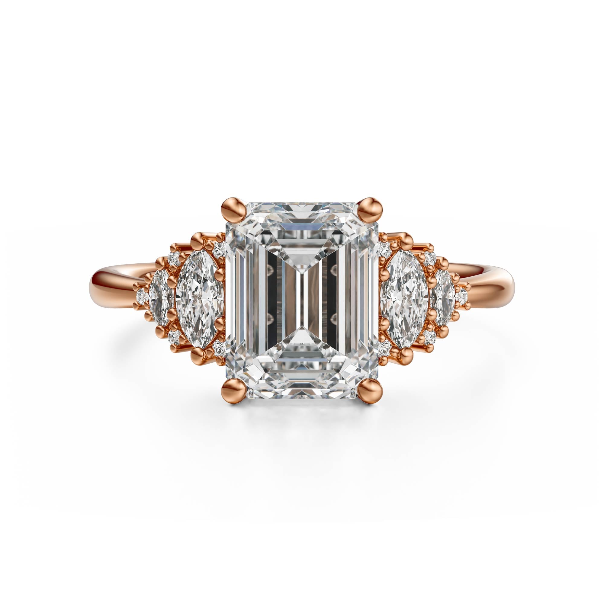 The Vivienne Ring | Emerald Cut