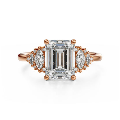 The Vivienne Ring | Emerald Cut