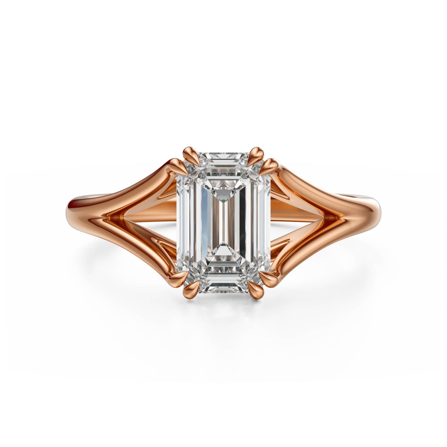 The Weaver Ring | Emerald Cut | Setting Only - Lavender Creek Gems 