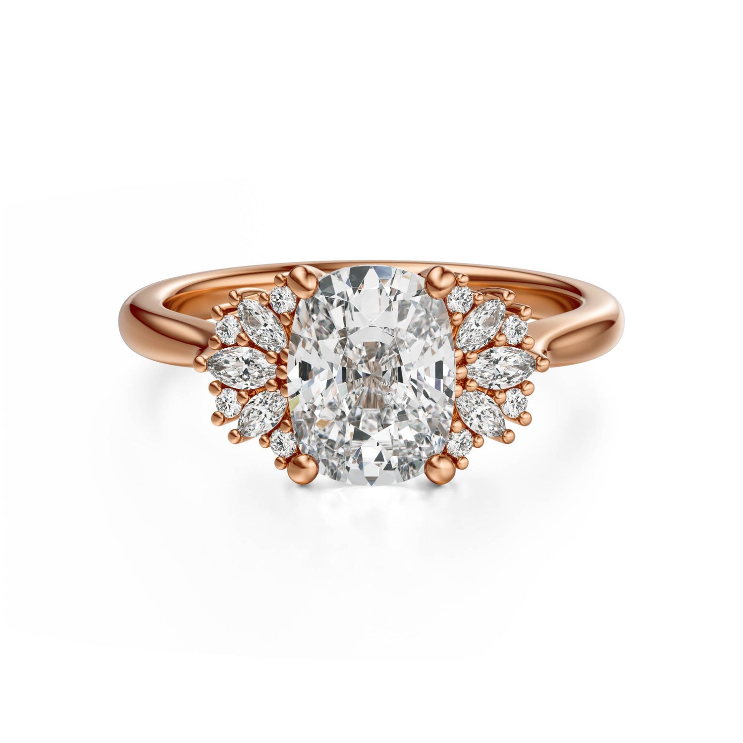 The Ambrosia Ring | Elongated Cushion - Lavender Creek Gems 