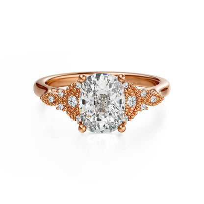 The Art Deco Maeve Ring | Elongated Cushion - Lavender Creek Gems 