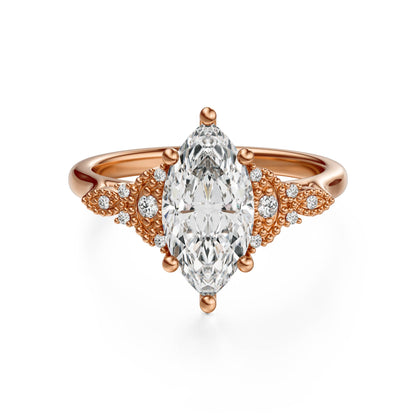 The Art Deco Maeve Ring | Marquise - Lavender Creek Gems 