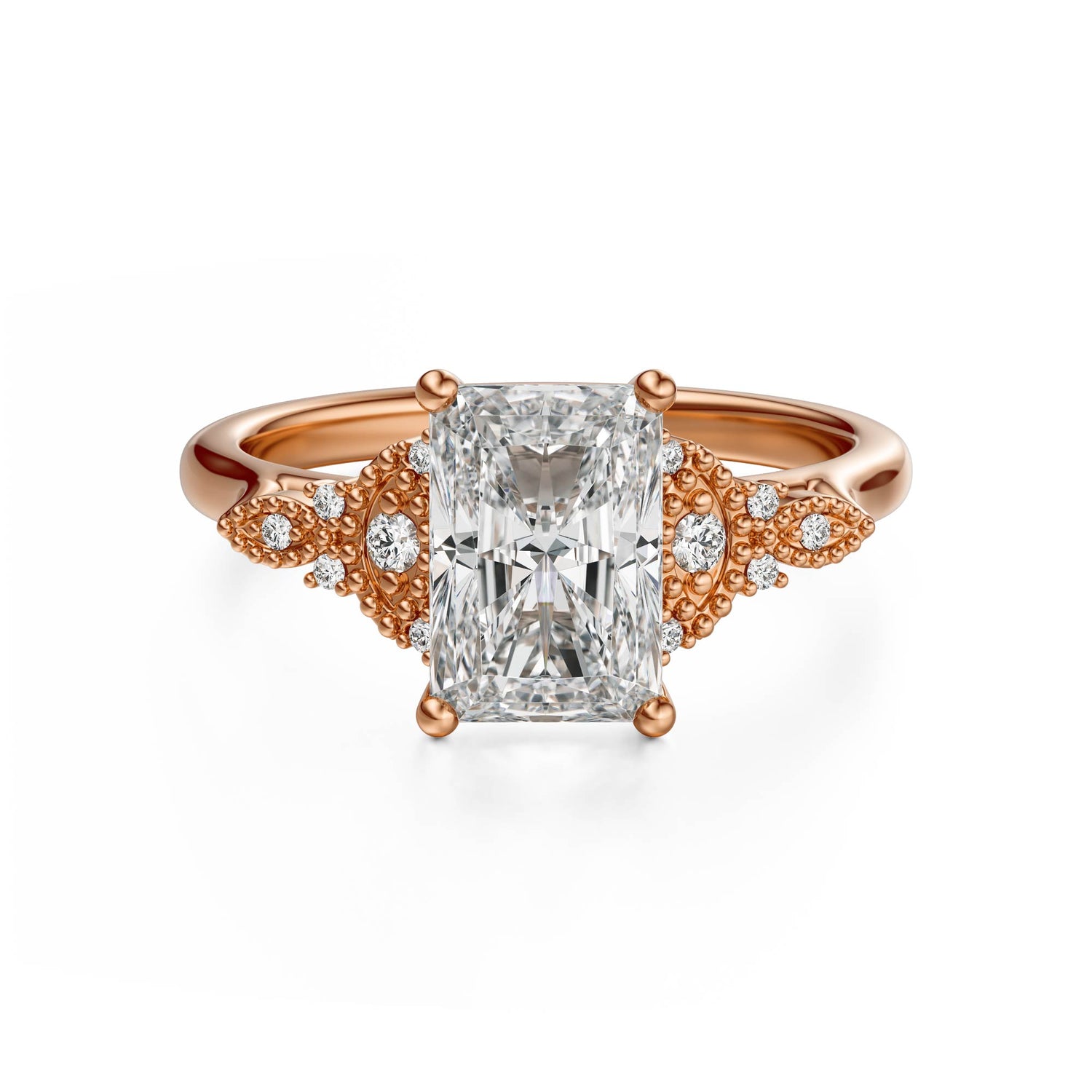 The Art Deco Maeve Ring | Radiant - Lavender Creek Gems 