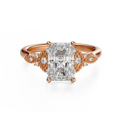 The Art Deco Maeve Ring | Radiant - Lavender Creek Gems 