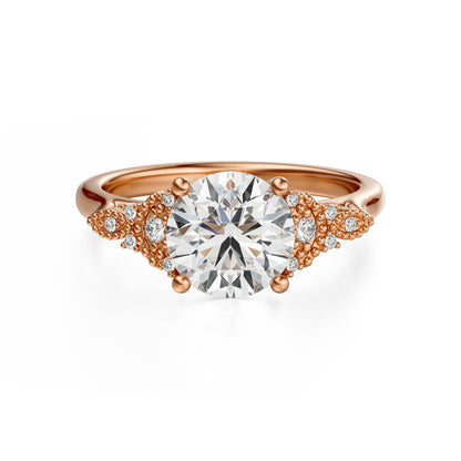 The Art Deco Maeve Ring | Round - Lavender Creek Gems 