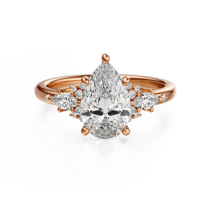 The Ascendant Ring | Pear - Lavender Creek Gems 