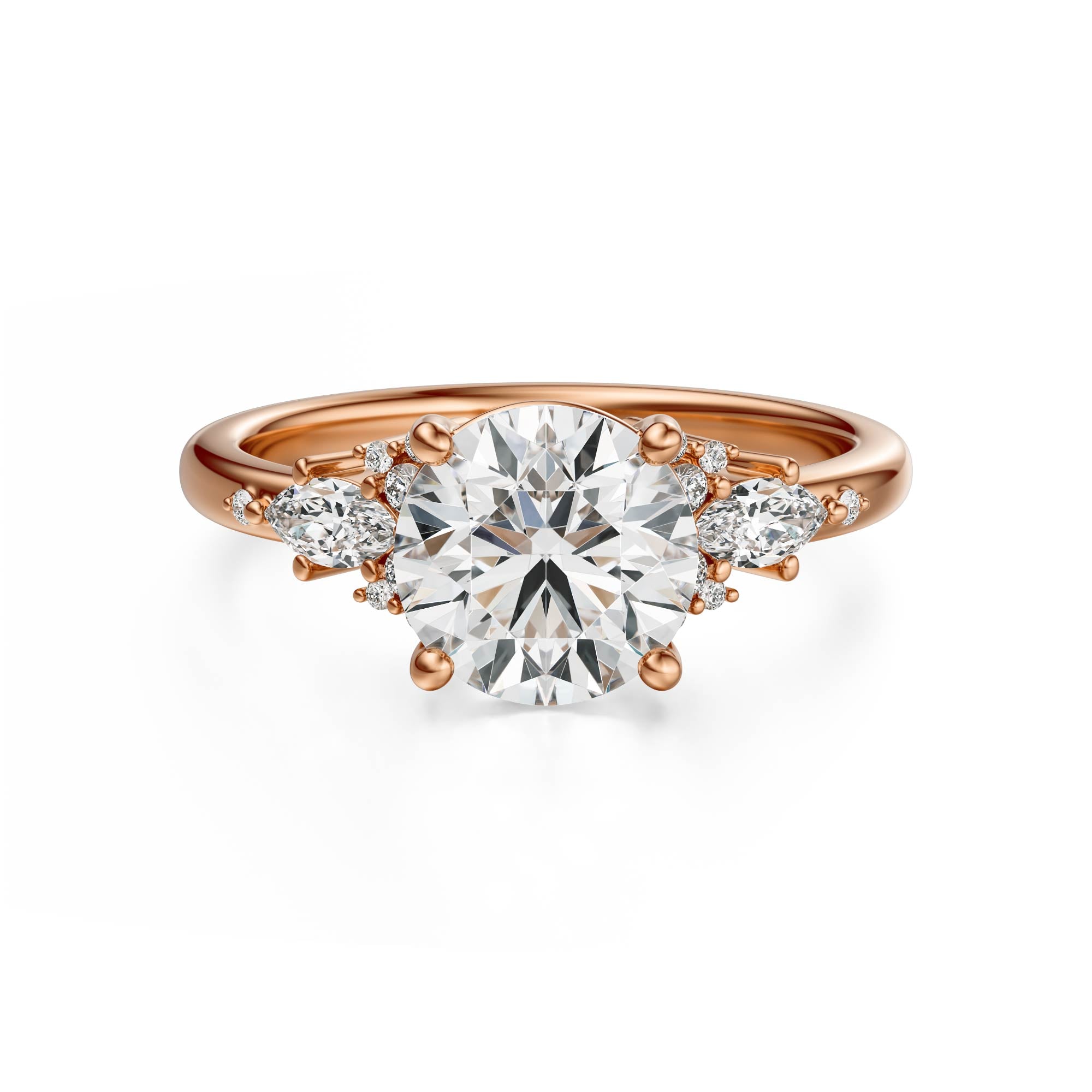 The Ascendant Ring | Round | Setting Only - Lavender Creek Gems 