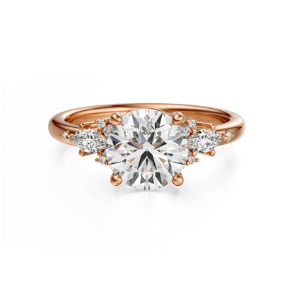 The Ascendant Ring | Round | Setting Only - Lavender Creek Gems 