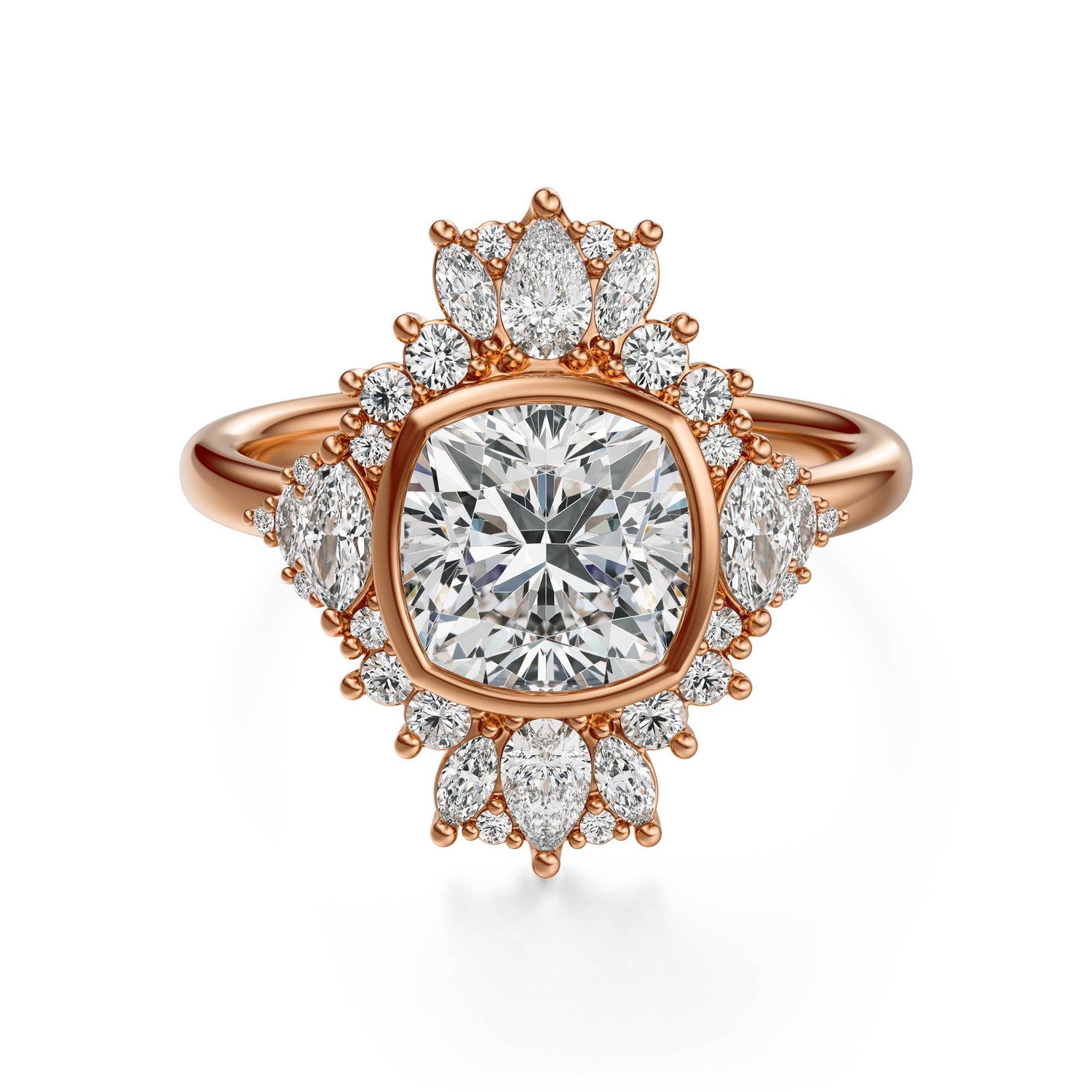 The Ethereal Ring | Cushion | Setting Only