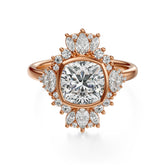 The Ethereal Ring | Cushion | Setting Only - Lavender Creek Gems 