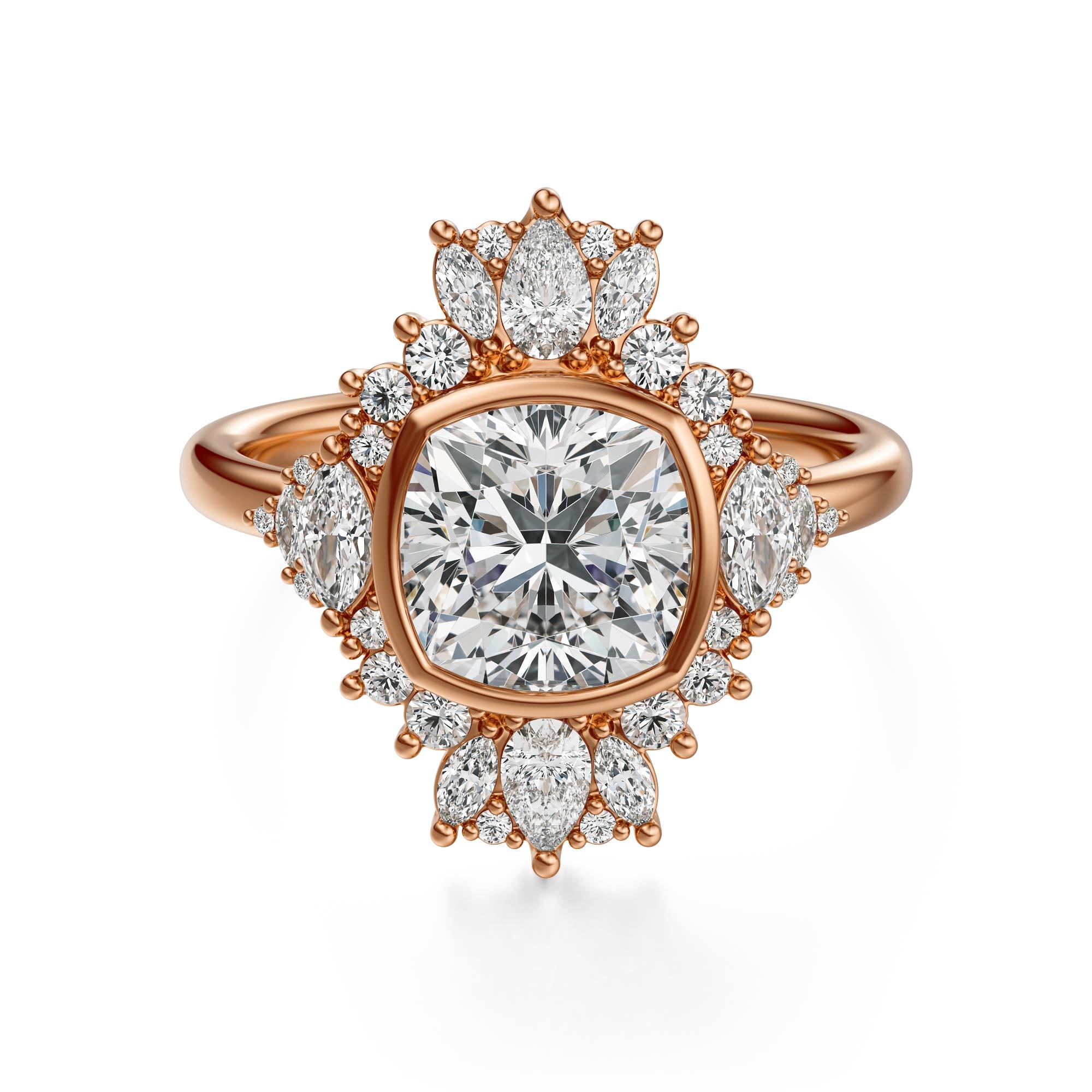 The Ethereal Ring | Cushion | Setting Only