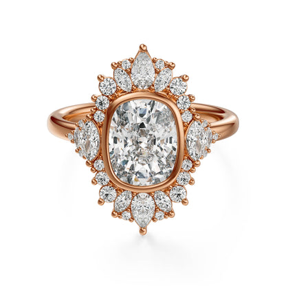 The Ethereal Ring | Elongated Cushion | Setting Only