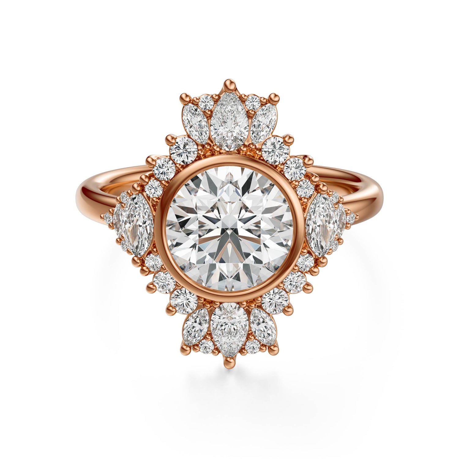 The Ethereal Ring | Round | Setting Only