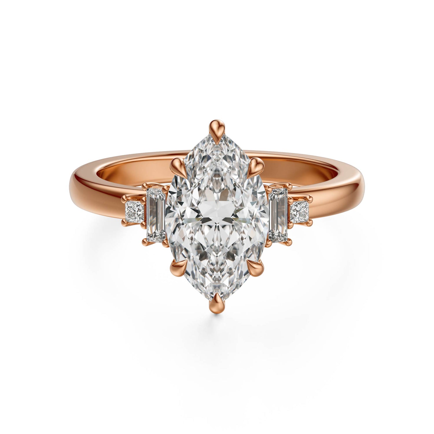 The Elevated Mira Ring | Marquise | Setting Only