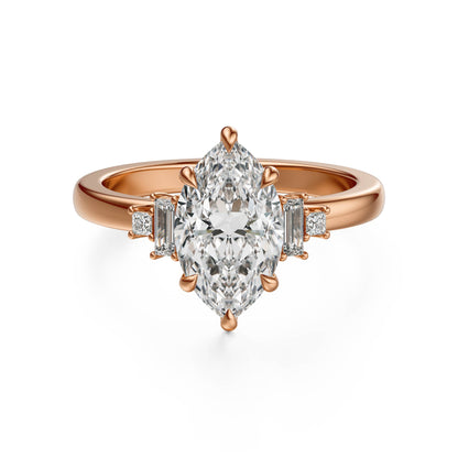 The Elevated Mira Ring | Marquise | Setting Only