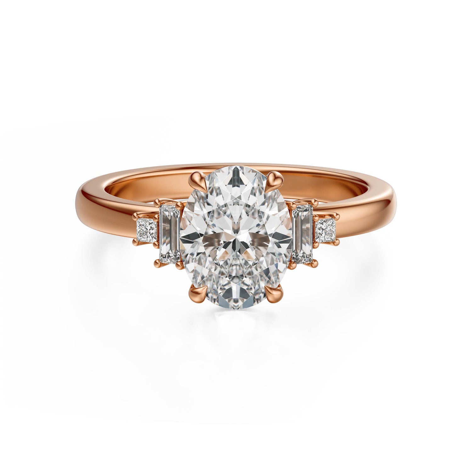 The Elevated Mira Ring | Oval | Setting Only