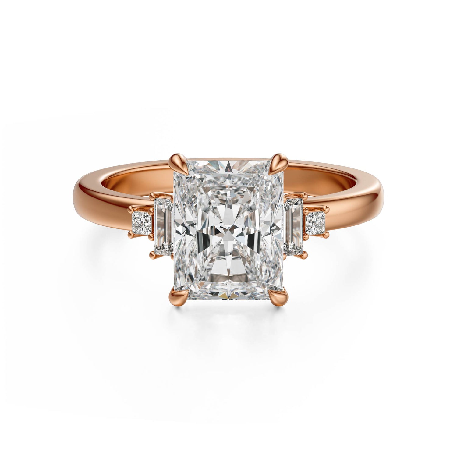 The Elevated Mira Ring | Radiant | Setting Only