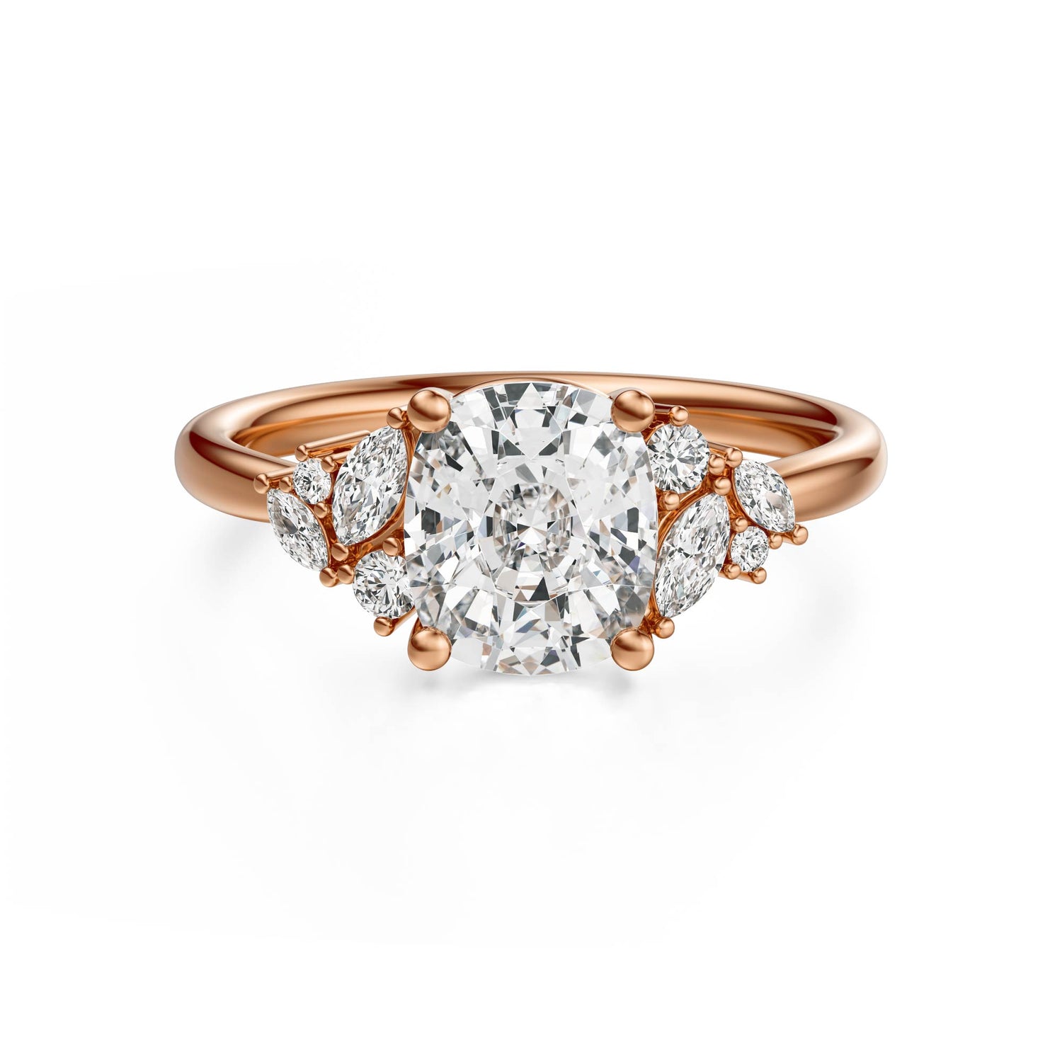 The Laurel Ring | Elongated Cushion