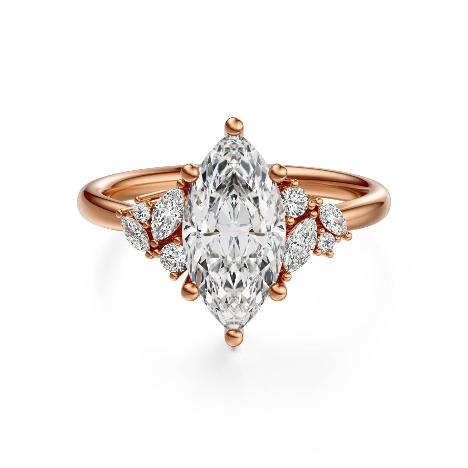 The Laurel Ring | Marquise | Setting Only
