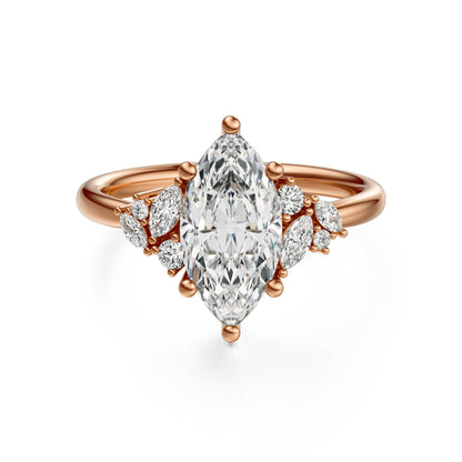 The Laurel Ring | Marquise | Setting Only