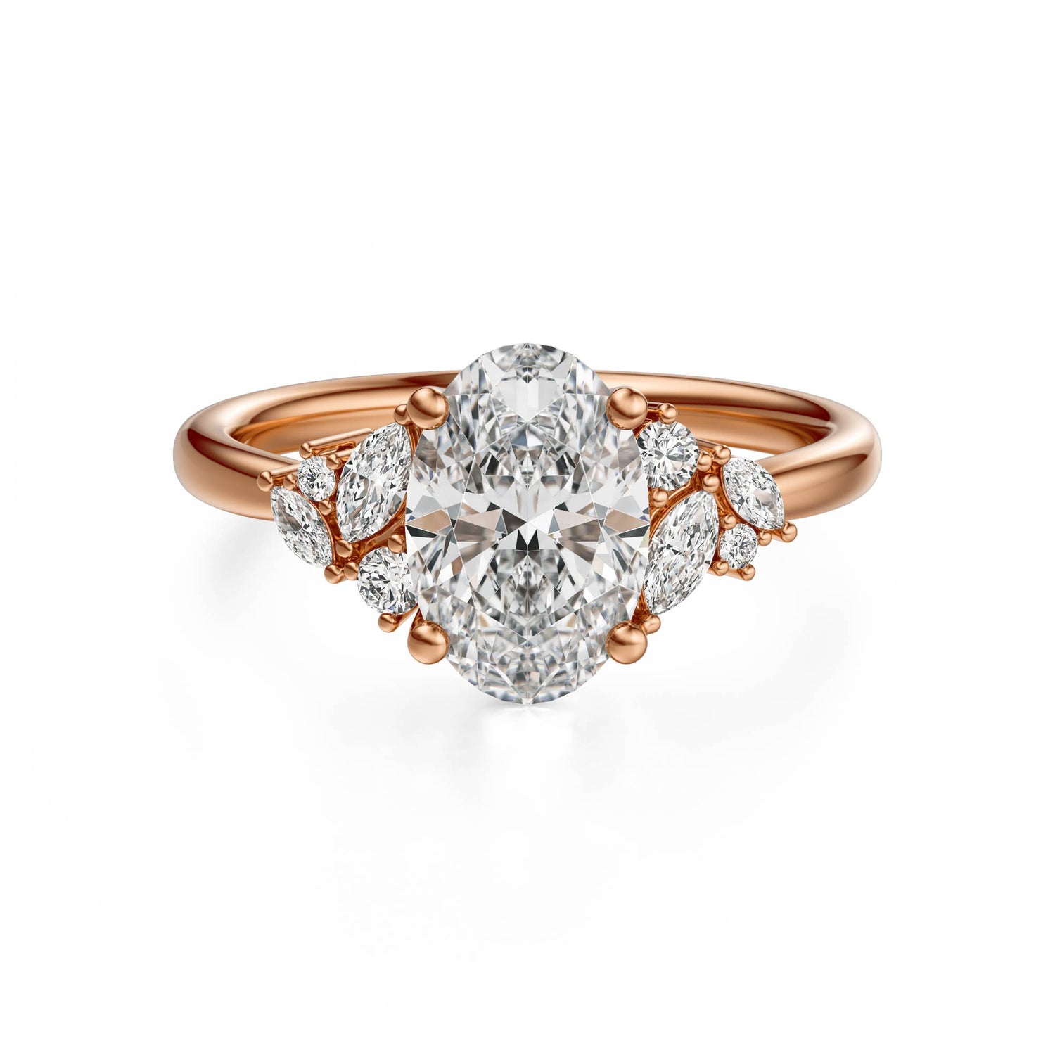 The Laurel Ring | Oval | Setting Only