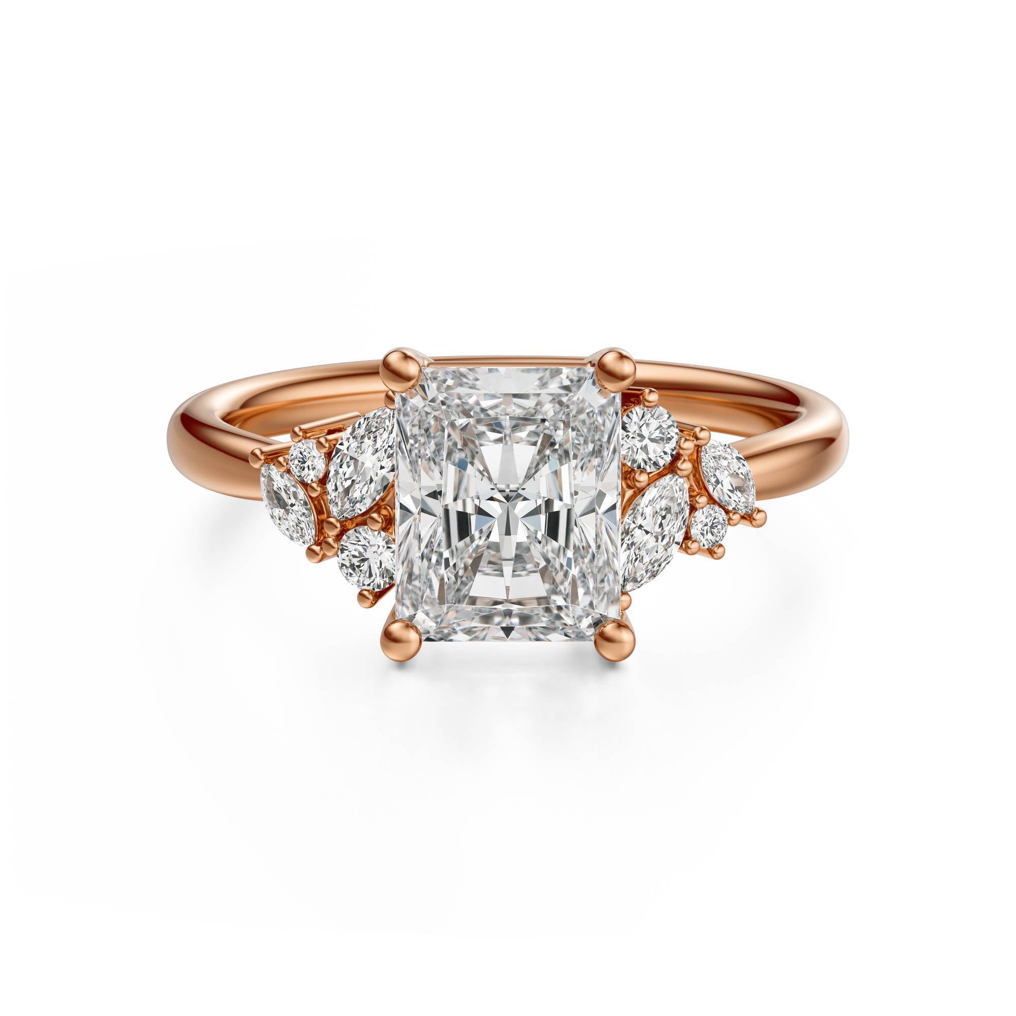 The Laurel Ring | Radiant | Setting Only