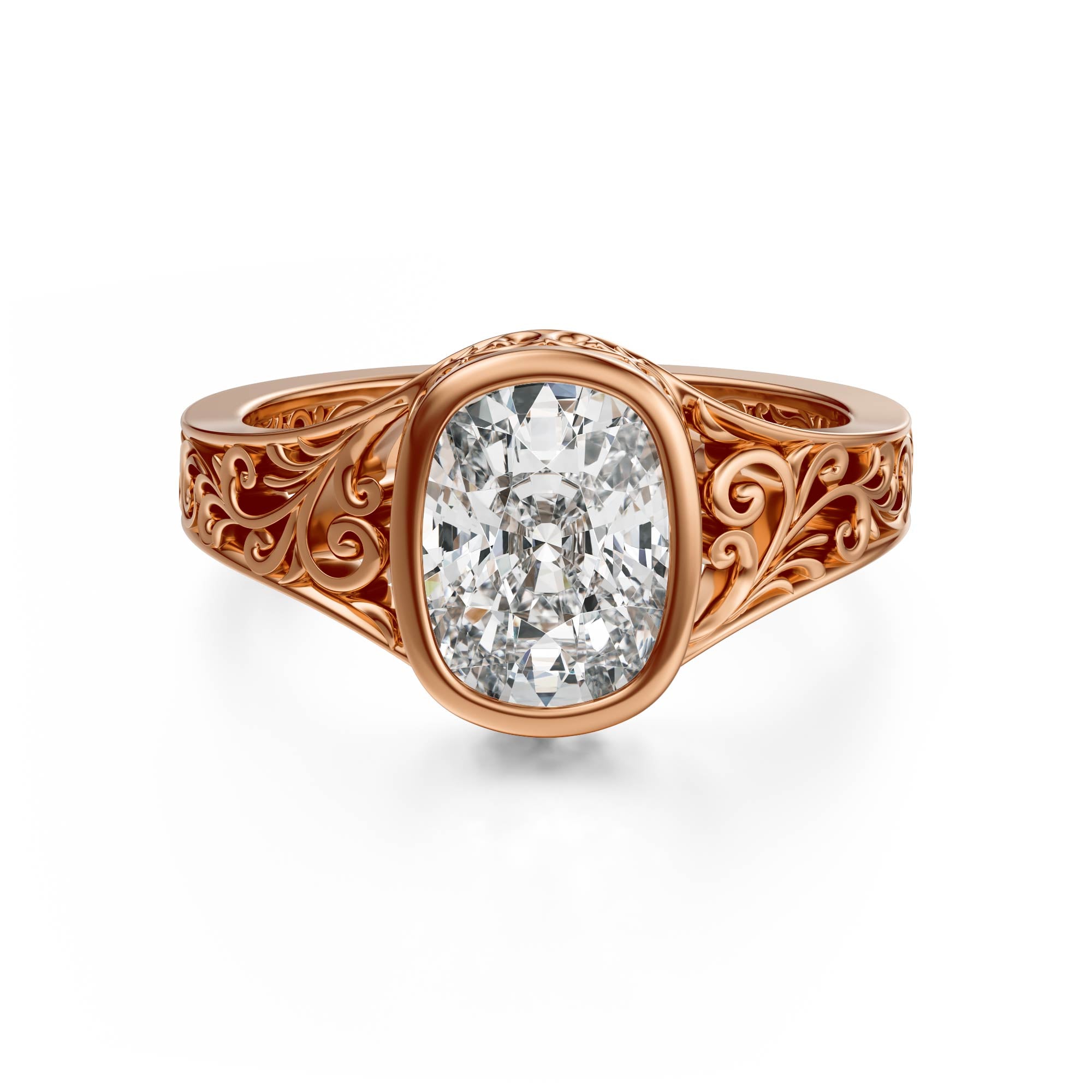 The Endearment Ring | Elongated Cushion - Lavender Creek Gems 
