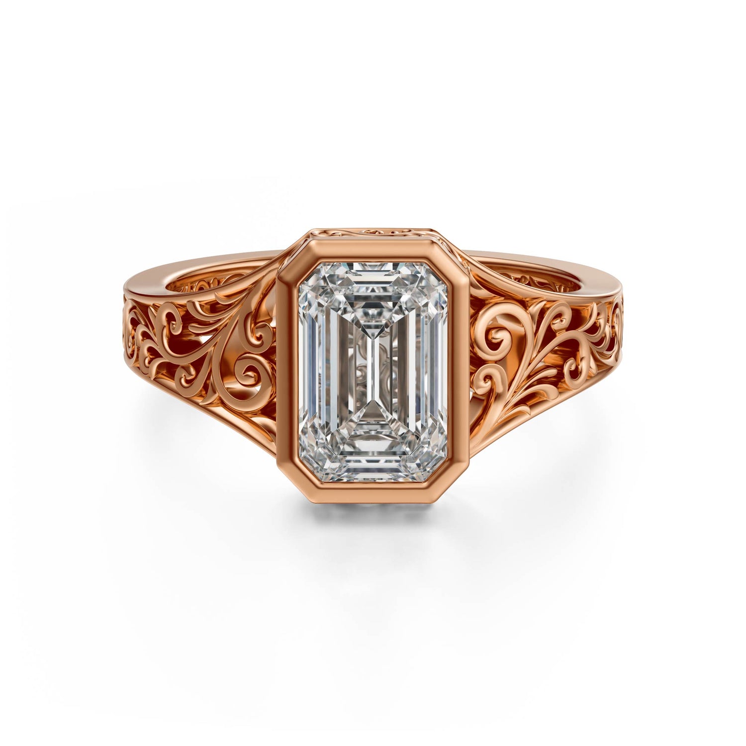 The Endearment Ring | Emerald Cut - Lavender Creek Gems 